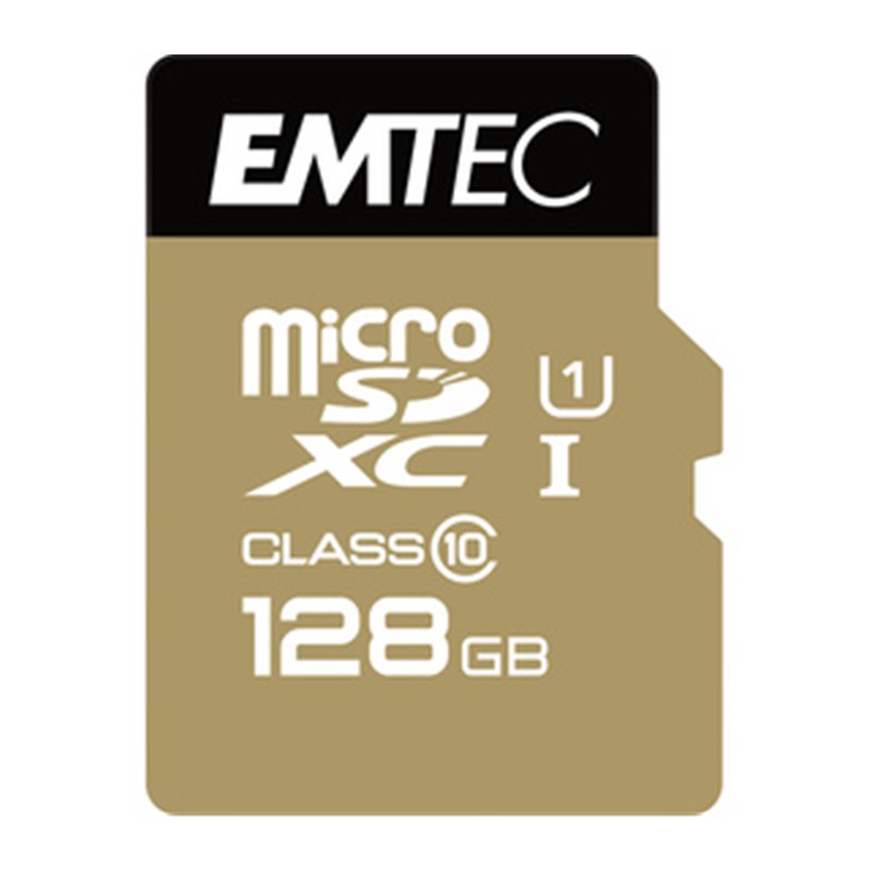 Emtec microSD Class10 Gold+ 128GB mémoire flash