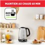 Tefal Express Control KI240D bouilloire 1,7 L 2400 W Noir, Acier inoxydable