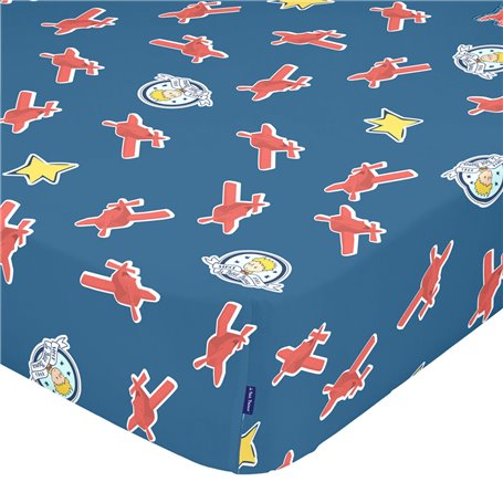 Drap housse HappyFriday LE PETIT PRINCE Multicouleur 105 x 200 x 32 cm