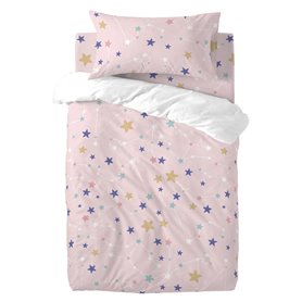 Parure de couette HappyFriday Mini Sky stars Multicouleur Lit de bébé 2 Pièces