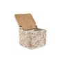 Salière avec couvercle Home ESPRIT Blanc Rose Lila Bambou 750 ml 14 x 12,5 x 12 cm (2 Unités)