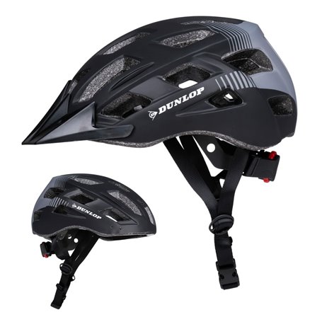 Casque de Cyclisme pour Adultes Dunlop M Noir Lumière LED