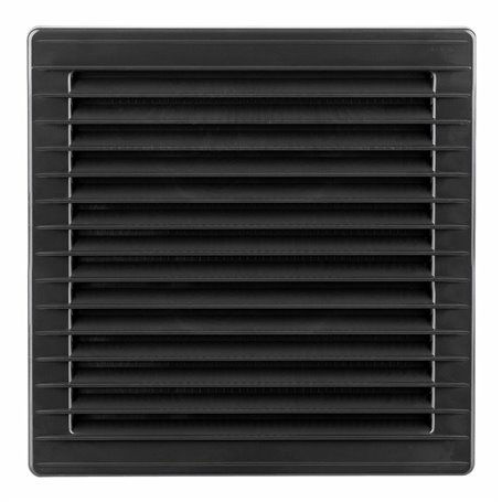 Grille de ventilation EDM 87730 Anthracite 17 x 17 cm Moustiquaire