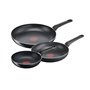 Ensemble de poêles Tefal B5569153 Noir Aluminium (3 Unités)