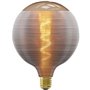 Ampoule LED E27 - CALEX - G125 - Filament en spirale - 4W - 80 lm - 1800 K - Gris