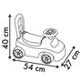 Smoby - Porteur auto enfant 2 en 1 - Pat' Patrouille - Coffre sous la selle + klaxon - Des 10 mois - Fabrication françai