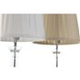 Lampe de bureau Home ESPRIT Blanc Beige Métal 60 W 220 V 25 x 25 x 50 cm (2 Unités)
