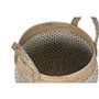 Set de basket Home ESPRIT Blanc Naturel Marron Clair PVC Herbier marin Joncs 35 x 35 x 30 cm (2 Pièces)