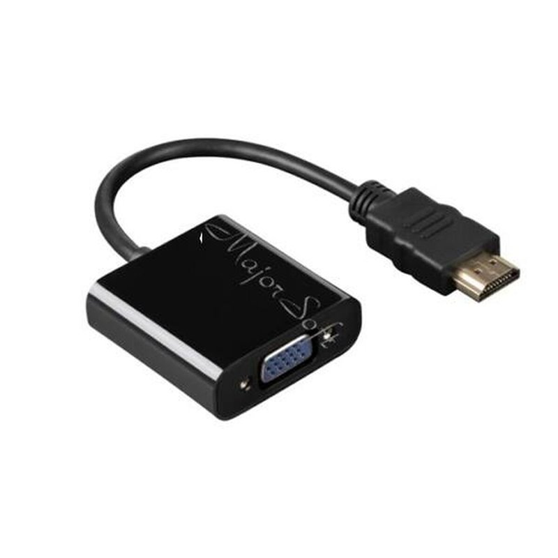 Hama 00200343 câble vidéo et adaptateur 0,15 m HDMI Type A (Standard) VGA (D-Sub) Noir