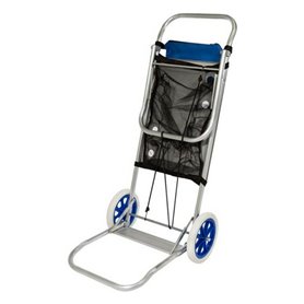 Chariot de plage polyvalent Aktive 47 x 100 x 52 cm Noir Aluminium