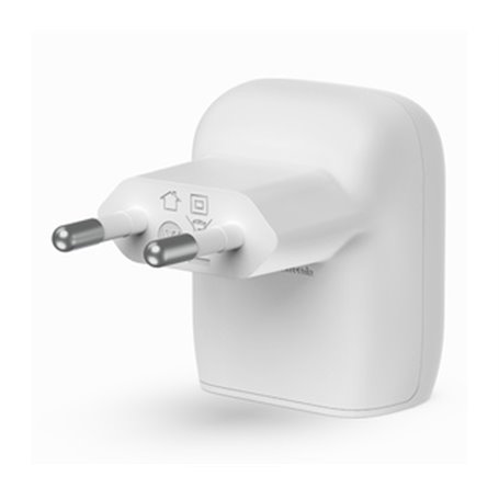 Belkin WCA006VF1MWH-B6 chargeur d'appareils mobiles Smartphone Blanc Secteur Charge rapide Intérieure