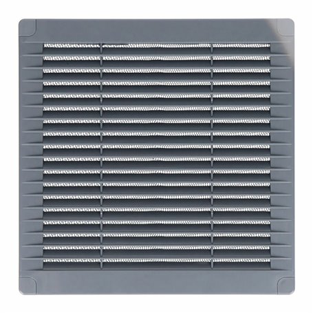 Grille de ventilation EDM 87701 Gris 10 x 10 cm