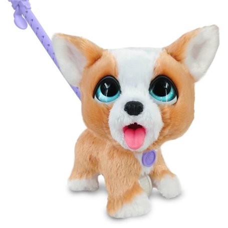 Jouet interactif - FURREAL FRIENDS - Mon Copain qui Fait Popo 23 cm - Animal interactif avec laisse