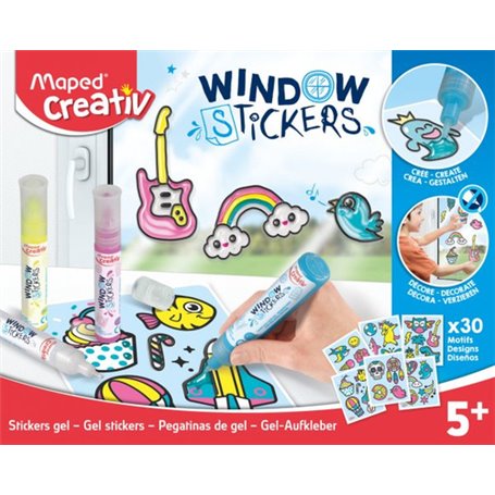 Stickers gel color n stick boite carton
