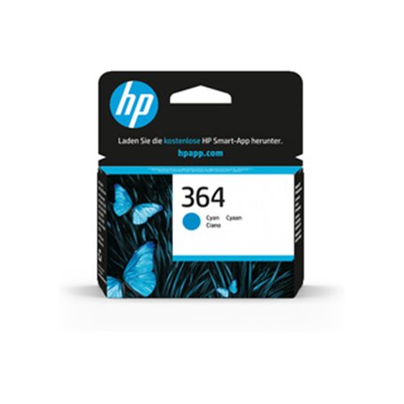 HP 364 cartouche d'encre cyan authentique