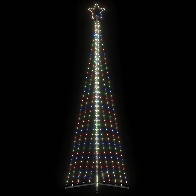 vidaXL Guirlande de sapin de Noël 495 LED colorées 300,5 cm