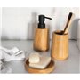 Support pour brosses à dents Alexandra House Living Marron bois de chêne 8 x 11 x 8 cm