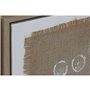 Cadre Home ESPRIT Blanc Beige Moderne 60 x 3,8 x 60 cm (2 Unités)