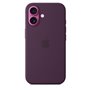 APPLE iPhone 16 - Coque en silicone avec MagSafe - Plum