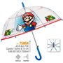 Parapluie Super Mario Perletti Transparent Fibre de Verre 74 cm Enfant