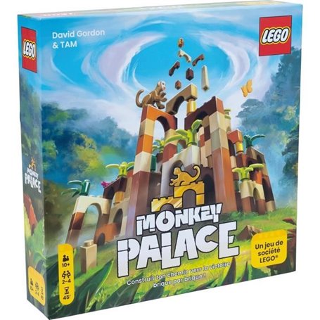 Lego Monkey Palace - Asmodee - Construisez Votre Chemin vers la Victoire Brique par Brique ! - 10 ans et + - 2 a 4 Joueurs - 45