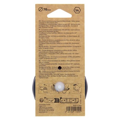 PRECISION-STEEL clé cloche filtre a huile D76 - cle a filtre