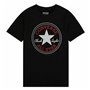 T shirt à manches courtes Converse Noir 16 Ans