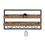 Range Bouteilles Home ESPRIT Noir Naturel 65 x 25 x 35 cm
