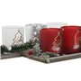 Bougeoirs de Noël Home ESPRIT Blanc Rouge 40 X 9 X 13,5 cm (5 Pièces) (2 Unités)