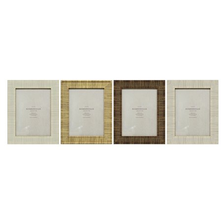 Cadre photo Home ESPRIT Beige Naturel Verre polystyrène Scandinave 20