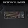 Clavier Gaming - CORSAIR - K70 Core TKL - RGB - Switchs MLX Red v2 - Filaire
