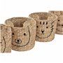 Panier DKD Home Decor Tropical animaux Joncs (35 x 35 x 35 cm) (4 Unités)