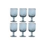 Set de Verres Home ESPRIT Bleu Verre 300 ml 8 x 8 x 14 cm (6 Unités)