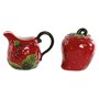 Laitière et sucrier Home ESPRIT Rouge Grès 15 x 10 x 11 cm 2 Pièces