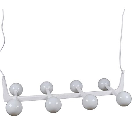 Suspension Home ESPRIT Blanc Métal Verre 110 x 45 x 23 cm