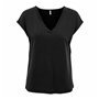T-shirt à manches courtes femme Only Onlfree Life Mod.V-Neck Noir