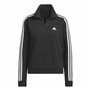 Veste de Sport pour Femme Adidas 3S Ft Qz Noir