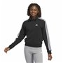 Veste de Sport pour Femme Adidas 3S Ft Qz Noir