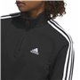 Veste de Sport pour Femme Adidas 3S Ft Qz Noir