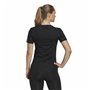 T-shirt à manches courtes femme Adidas Powerreact Noir