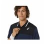 Polo à manches courtes homme Asics Court Blue marine