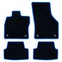Set de tapis de voitures OCC Motorsport OCCVW0022BL VOLKSWAGEN GOLF VII Bleu 5 Pièces