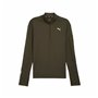 Sweat sans capuche homme Puma Flex 1/4 Zip Vert foncé
