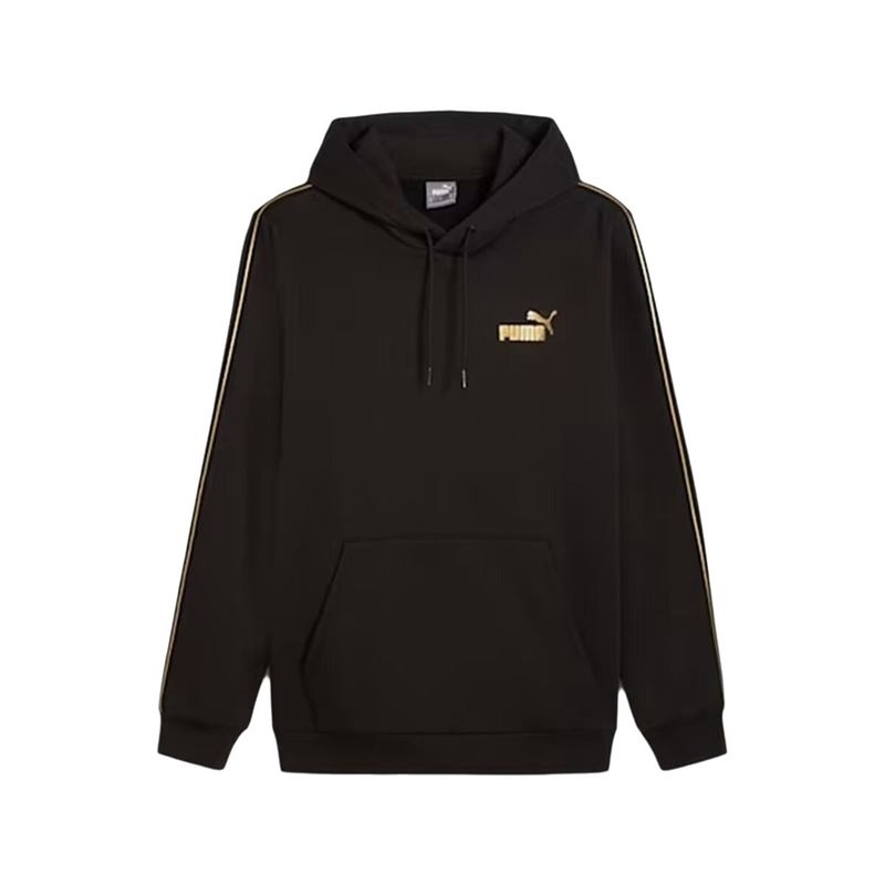 Sweat à capuche homme Puma Ess Tape Minimal Gold Fl Noir