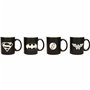 Lot de tasses SD Toys Universo DC Noir (4 Pièces)