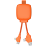 Powerbank 3000 mAh + Câble Multi GAMMA LITE Orange - Ecoresponsable Xoopar
