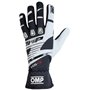 Gants de karting OMP KS-3 Blanc/Noir Noir/Blanc S