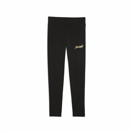 Leggings de Sport pour Enfants Puma Essentials+ Script Metallic Noir