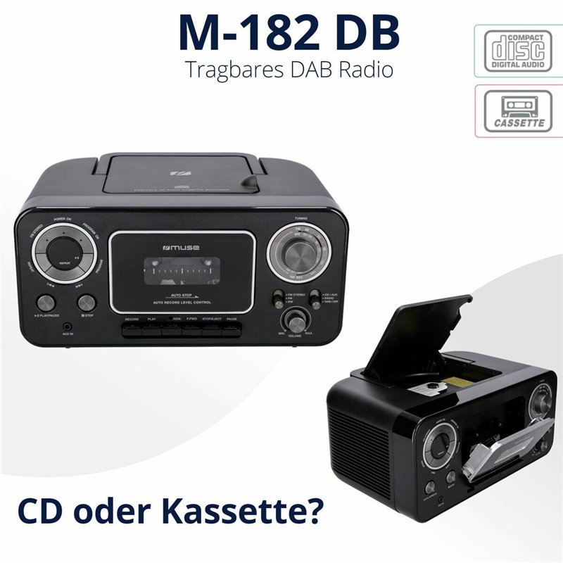 Image secondaire de Radio-Cassette Muse M-182RDC