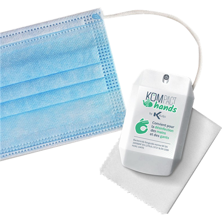 Kit Sanitaire avec 10 masques, 1 Kutjo K1, 1 lingette Bigben